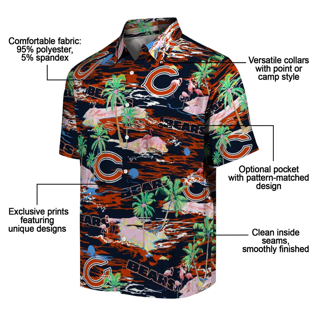 Chicago Bears Flamingo Retreat 2026 Hawaiian Shirt – Moonbestprint