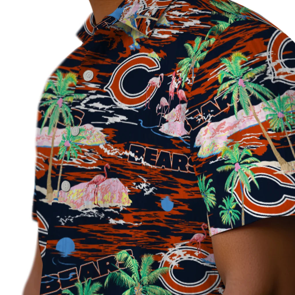 Chicago Bears Flamingo Retreat 2026 Hawaiian Shirt – Moonbestprint