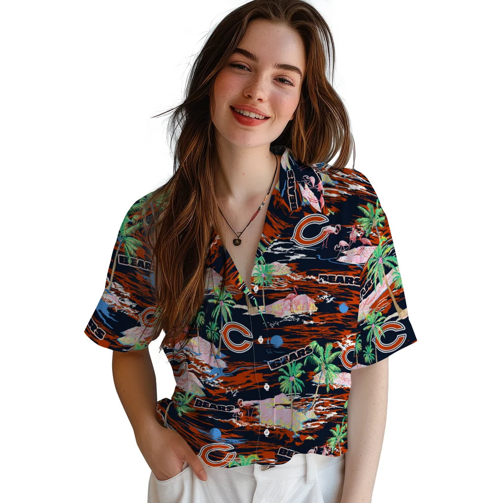 Chicago Bears Hawaiian Shirt - Hawaii Island | Moonbestprint