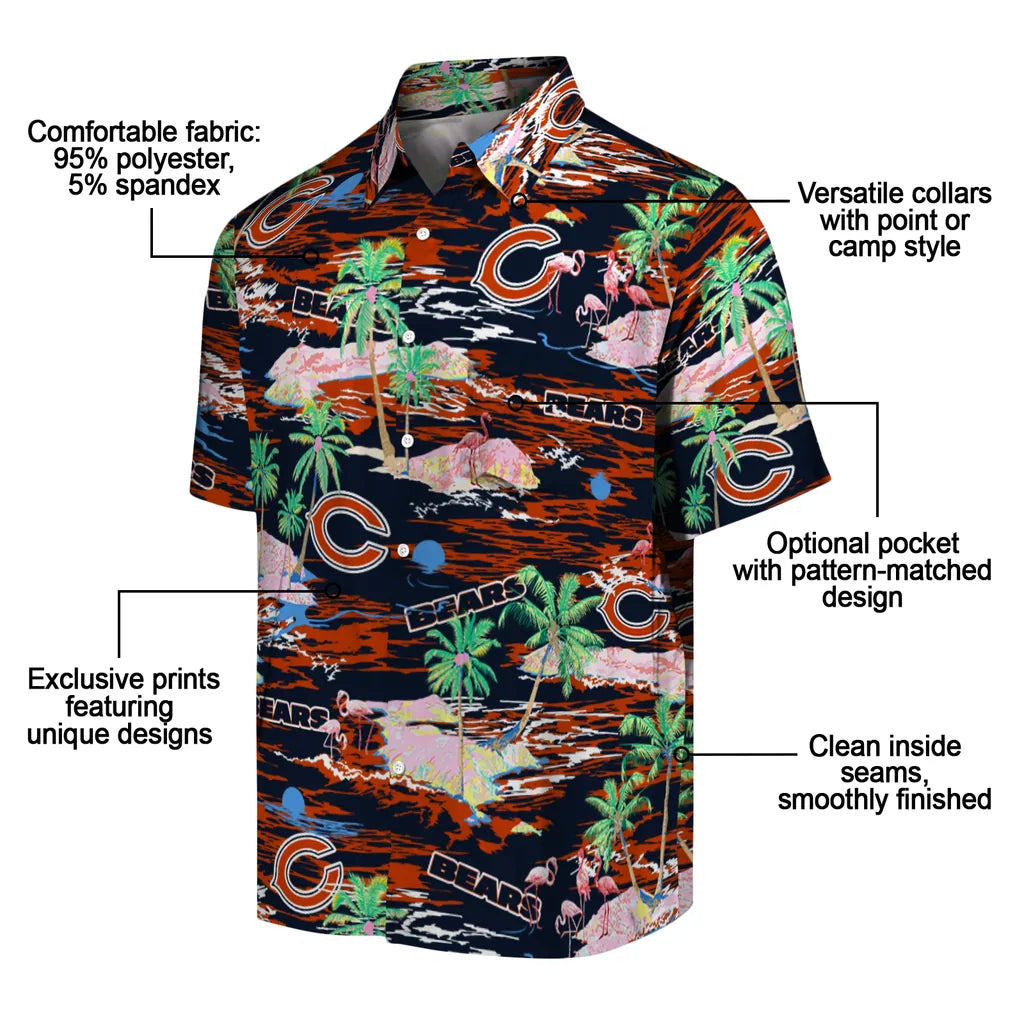 Chicago Bears Hawaiian Shirt - Hawaii Island | Moonbestprint