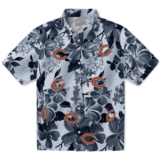 Chicago Bears Hawaiian Shirt - Hibiscus Arrangement | Moonbestprint
