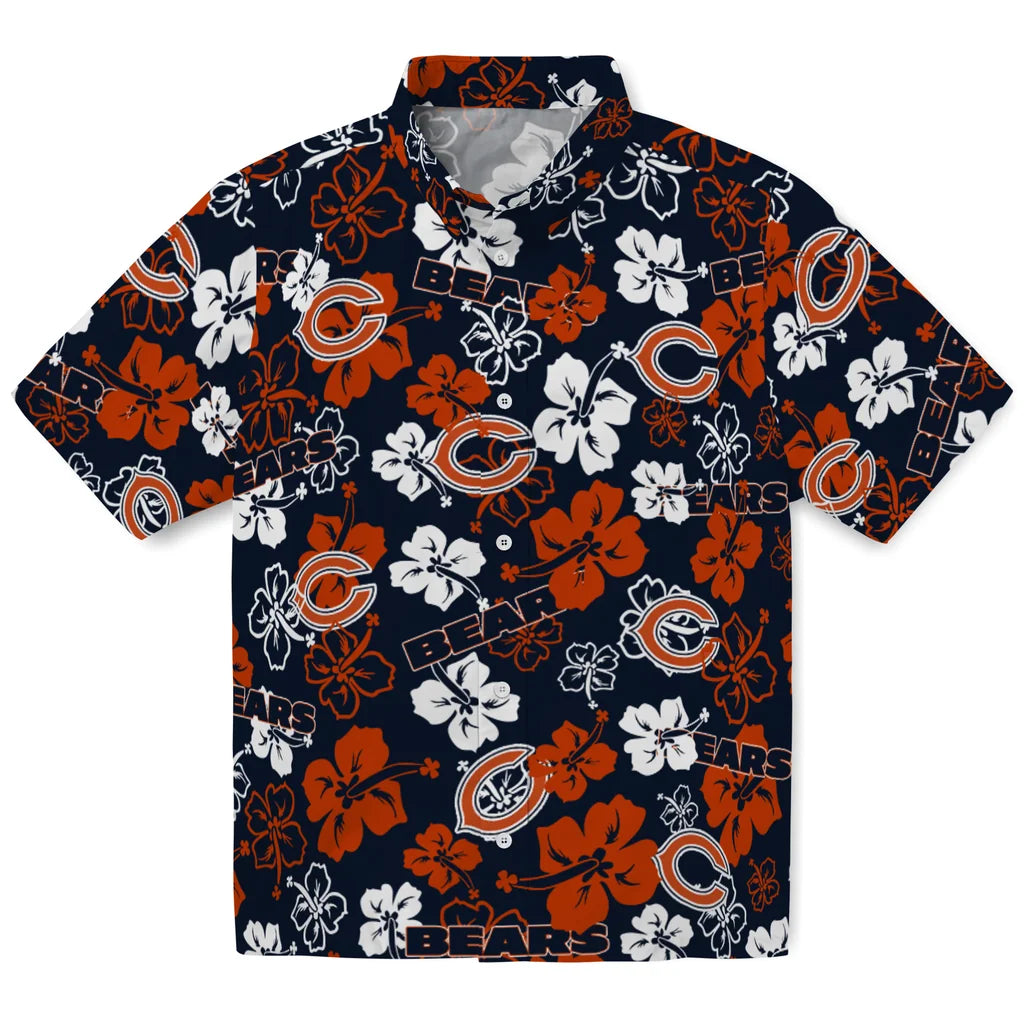 Chicago Bears Hibiscus Bloom Hawaiian Shirt – Moonbestprint