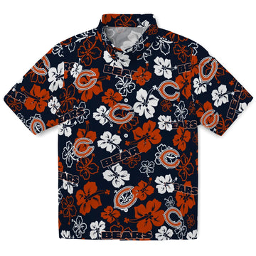 Chicago Bears Hibiscus Bloom Hawaiian Shirt – Moonbestprint