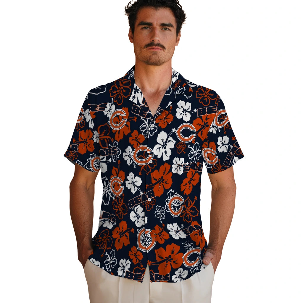 Chicago Bears Hibiscus Bloom Hawaiian Shirt – Moonbestprint