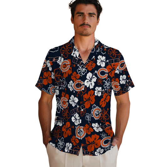 Chicago Bears Hibiscus Bloom Hawaiian Shirt – Moonbestprint
