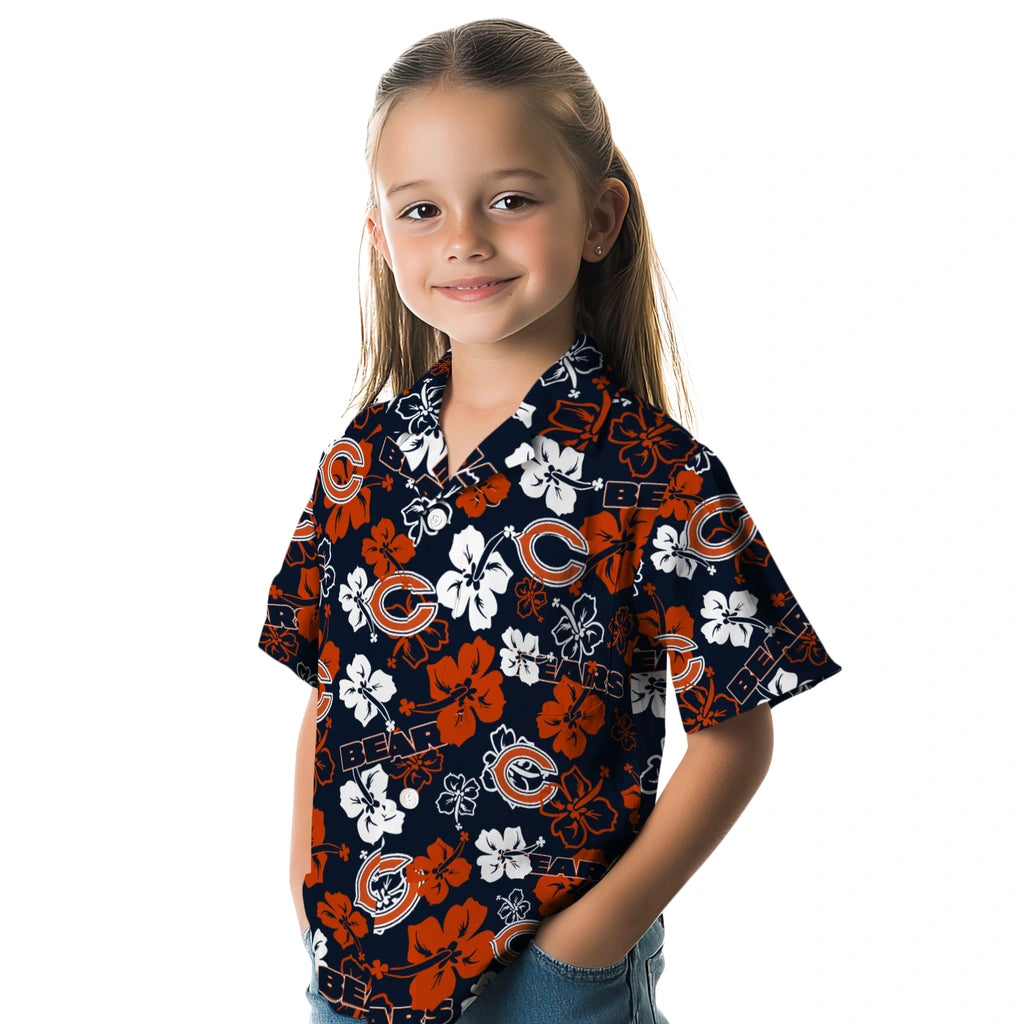 Chicago Bears Hibiscus Bloom Hawaiian Shirt – Moonbestprint