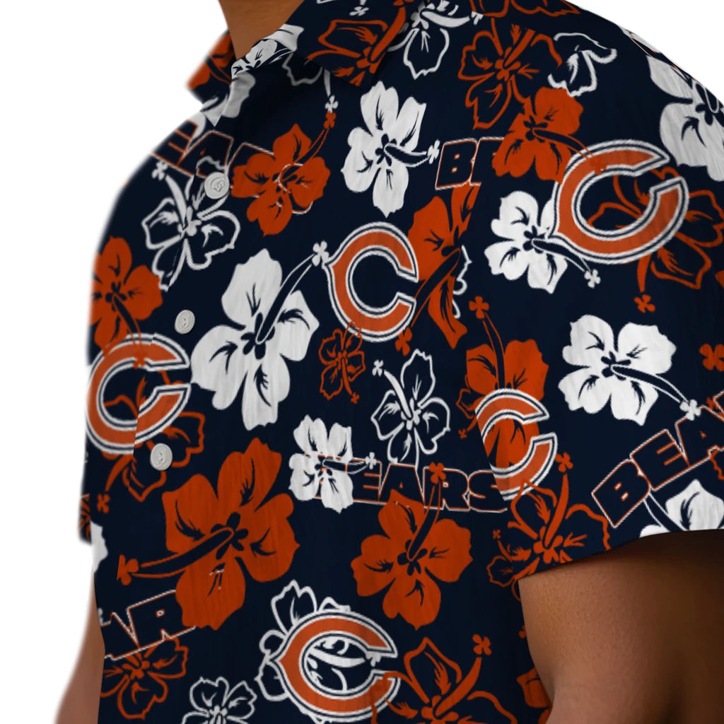 Chicago Bears Hibiscus Bloom Hawaiian Shirt – Moonbestprint