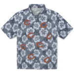 Chicago Bears Hawaiian Shirt - Hibiscus Cluster | Moonbestprint
