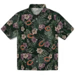 Chicago Bears Hawaiian Shirt - Hibiscus Leaves Pattern | Moonbestprint