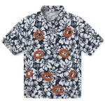 Chicago Bears Hawaiian Shirt - Hibiscus Motif | Moonbestprint