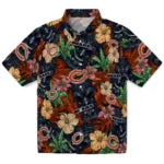 Chicago Bears Hawaiian Shirt - Hibiscus Tiki Jungle | Moonbestprint
