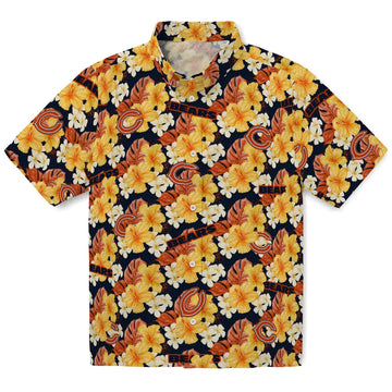 Chicago Bears Hawaiian Shirt - Hibiscus Tropics | Moonbestprint