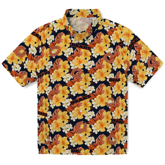 Chicago Bears Hawaiian Shirt - Hibiscus Tropics | Moonbestprint