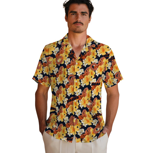 Chicago Bears Hawaiian Shirt - Hibiscus Tropics | Moonbestprint