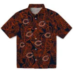 Chicago Bears Hawaiian Shirt - Leaf Outline | Moonbestprint