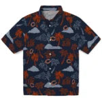 Chicago Bears Hawaiian Shirt - Palm And Clouds | Moonbestprint