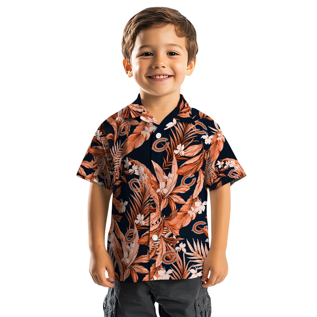 Chicago Bears Hawaiian Shirt - Palm Leaves | Moonbestprint