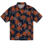 Chicago Bears Hawaiian Shirt - Palm Tree Motif | Moonbestprint