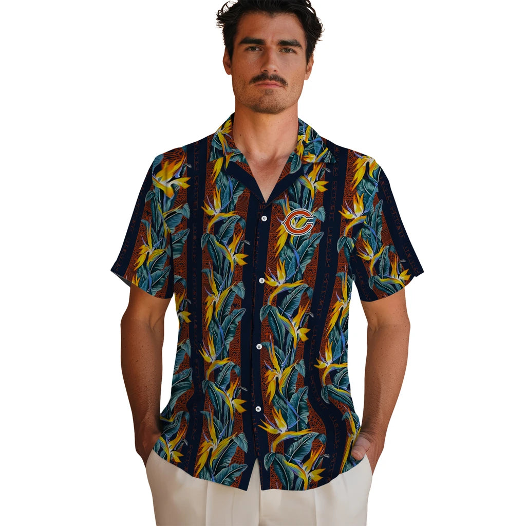 Chicago Bears Hawaiian Shirt - Paradise Vines | Moonbestprint