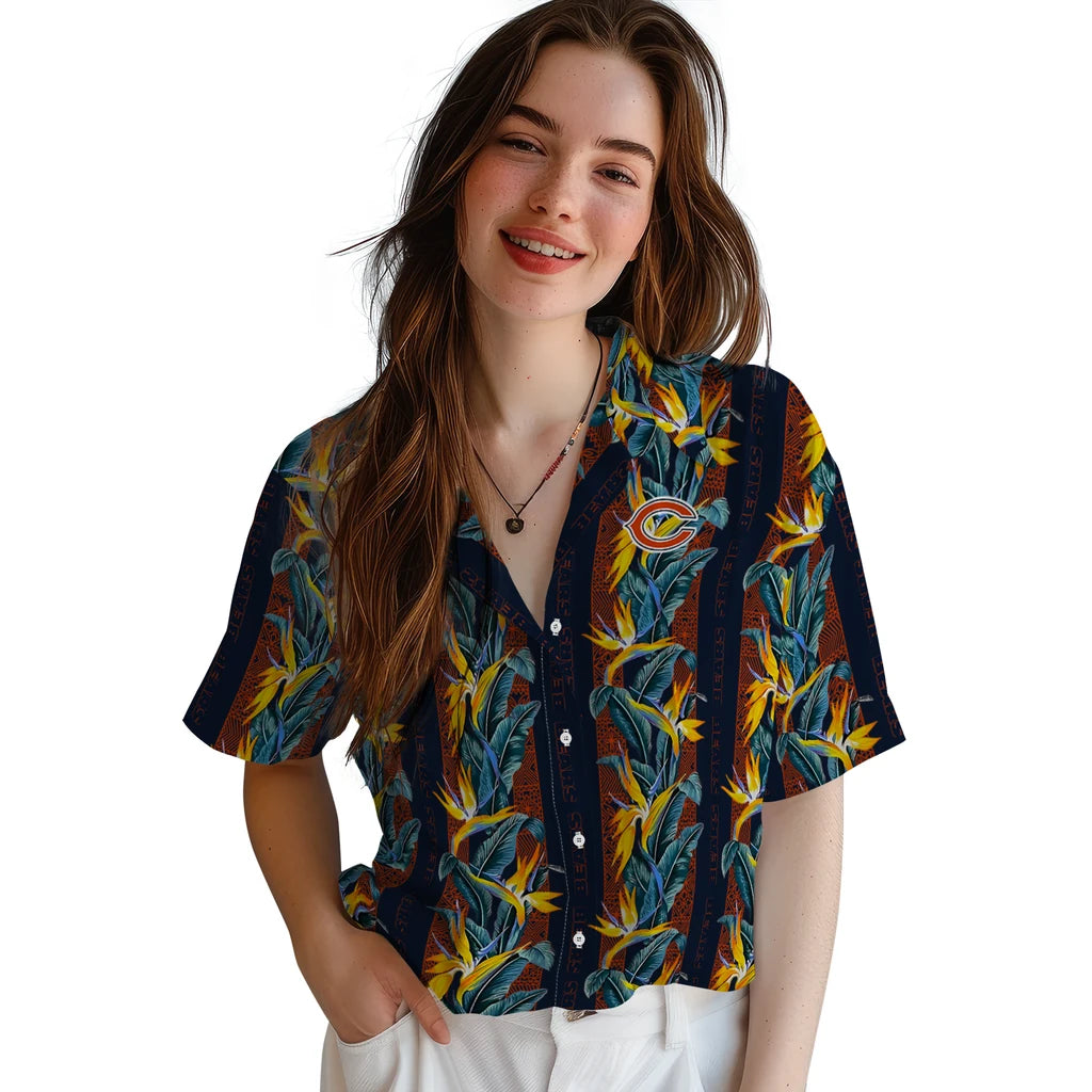 Chicago Bears Hawaiian Shirt - Paradise Vines | Moonbestprint