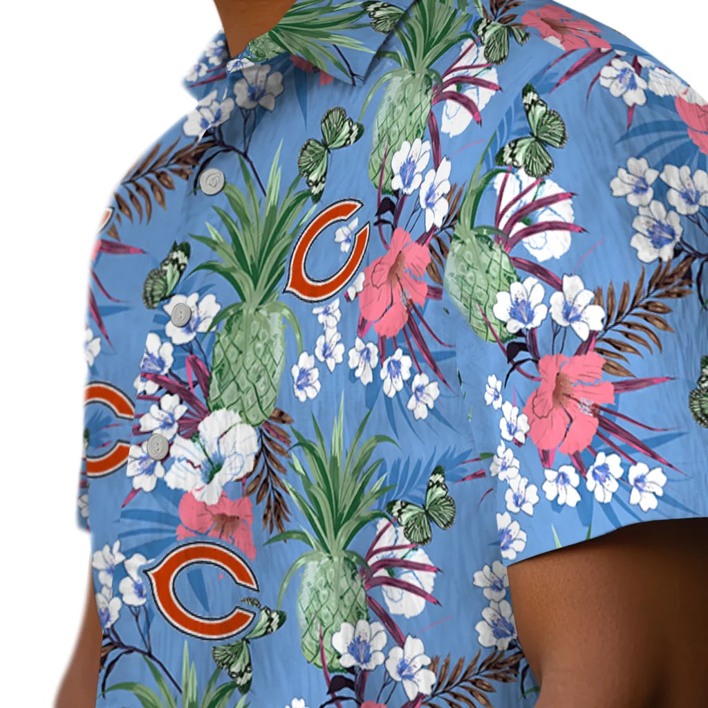 Chicago Bears Hawaiian Shirt - Pineapple Bouquet | Moonbestprint