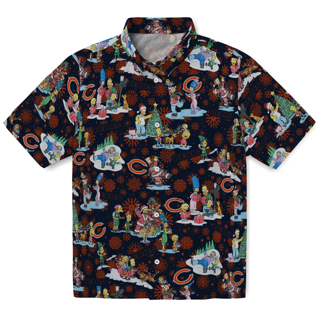 Chicago Bears Hawaiian Shirt - Simpsons Christmas | Moonbestprint
