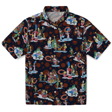 Chicago Bears Hawaiian Shirt - Simpsons Christmas | Moonbestprint