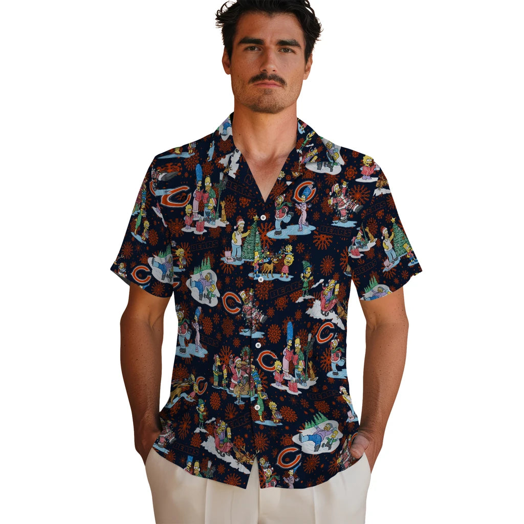 Chicago Bears Hawaiian Shirt - Simpsons Christmas | Moonbestprint