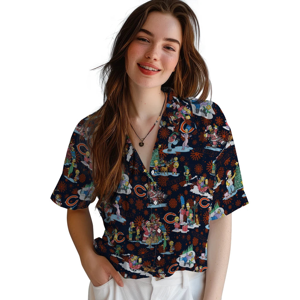 Chicago Bears Hawaiian Shirt - Simpsons Christmas | Moonbestprint