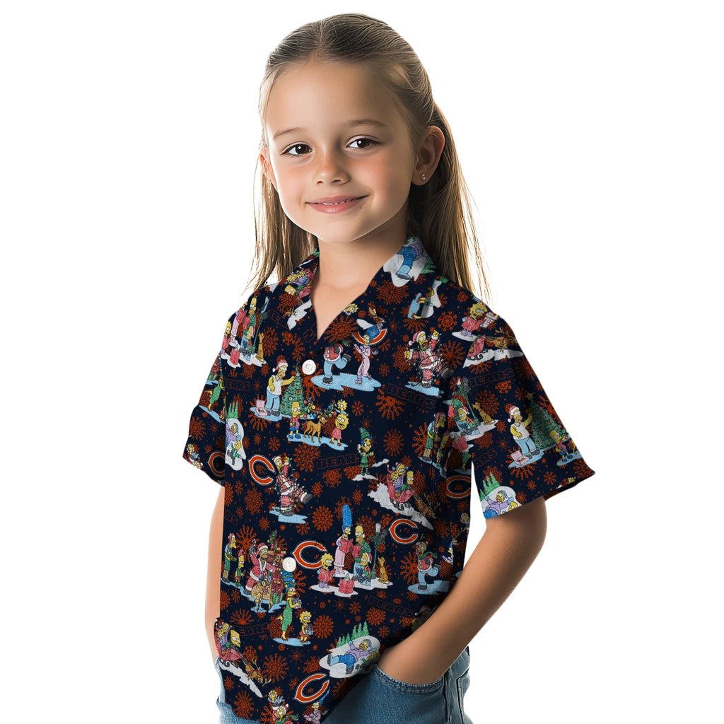 Chicago Bears Hawaiian Shirt - Simpsons Christmas | Moonbestprint