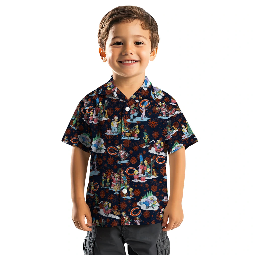Chicago Bears Hawaiian Shirt - Simpsons Christmas | Moonbestprint