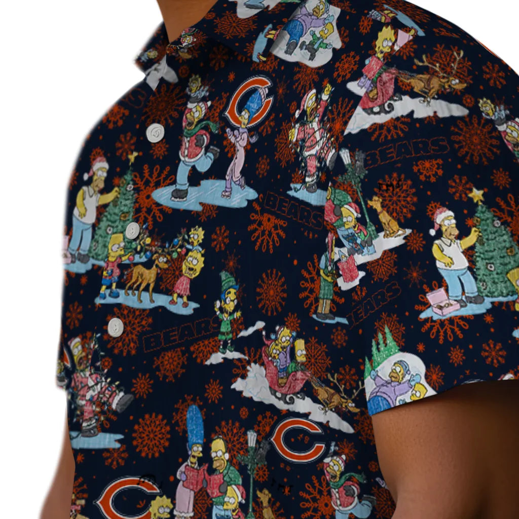 Chicago Bears Hawaiian Shirt - Simpsons Christmas | Moonbestprint