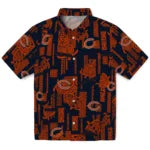 Chicago Bears Hawaiian Shirt - Turtle Lines | Moonbestprint