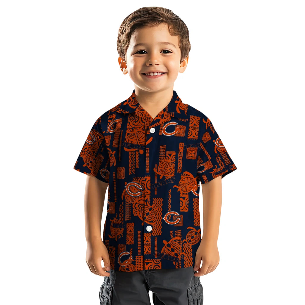 Chicago Bears Hawaiian Shirt - Turtle Lines | Moonbestprint