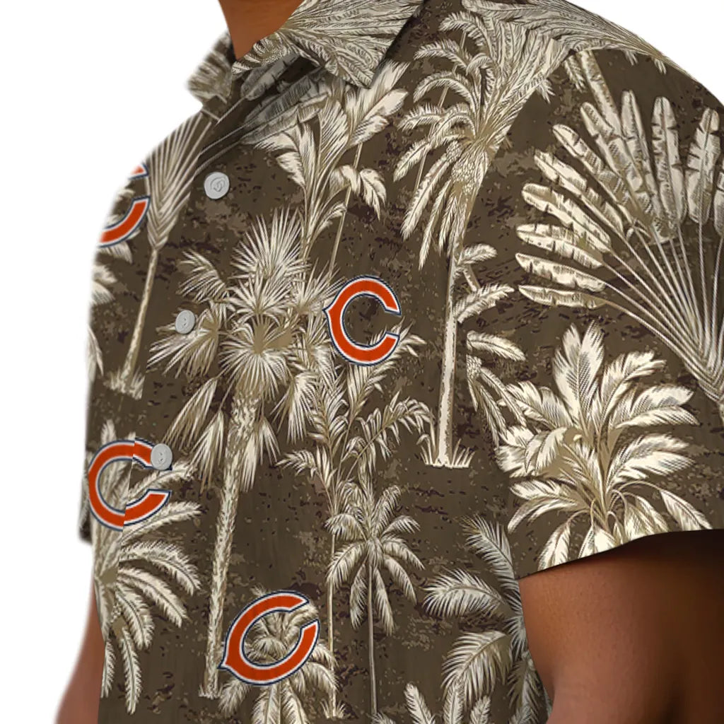 Chicago Bears Hawaiian Shirt - Vintage Palm Tree | Moonbestprint