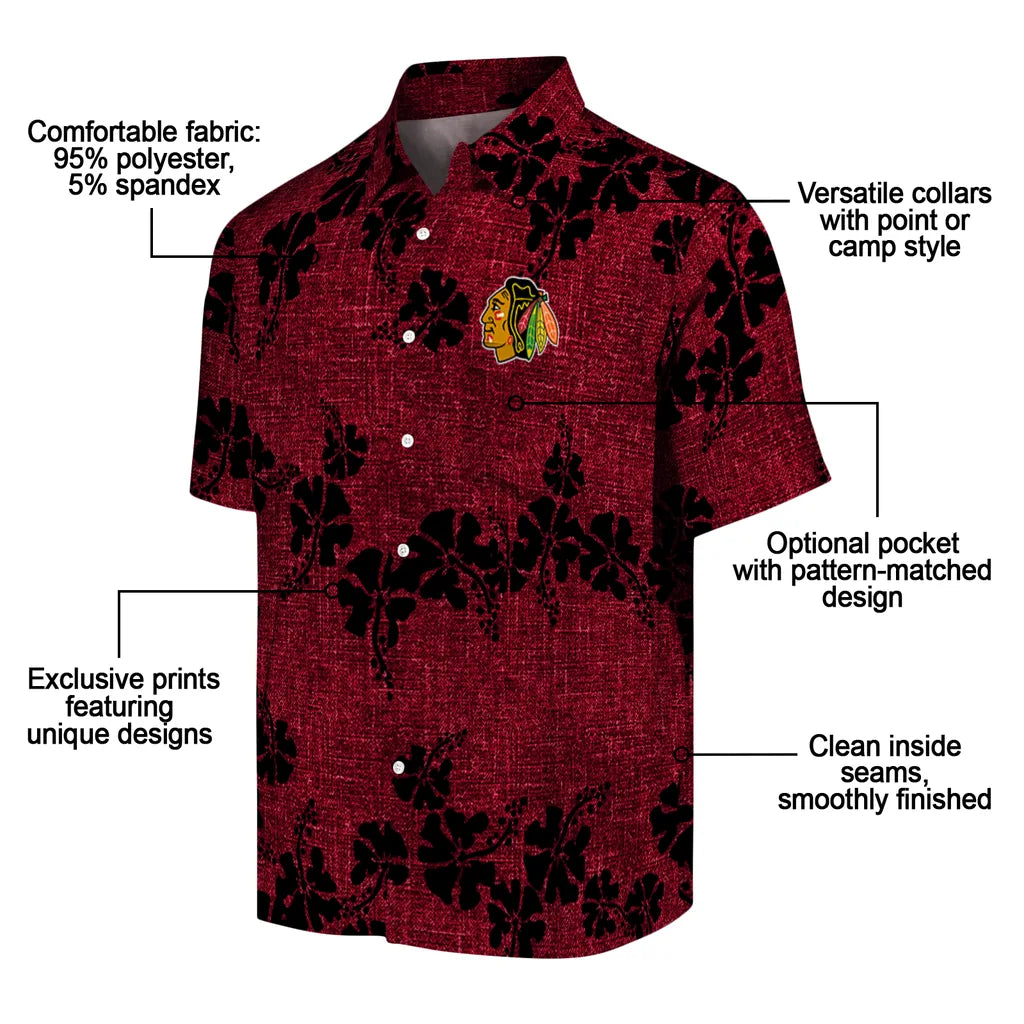 Chicago Blackhawks Hawaiian Shirt - 50th State Flower – Moonbestprint