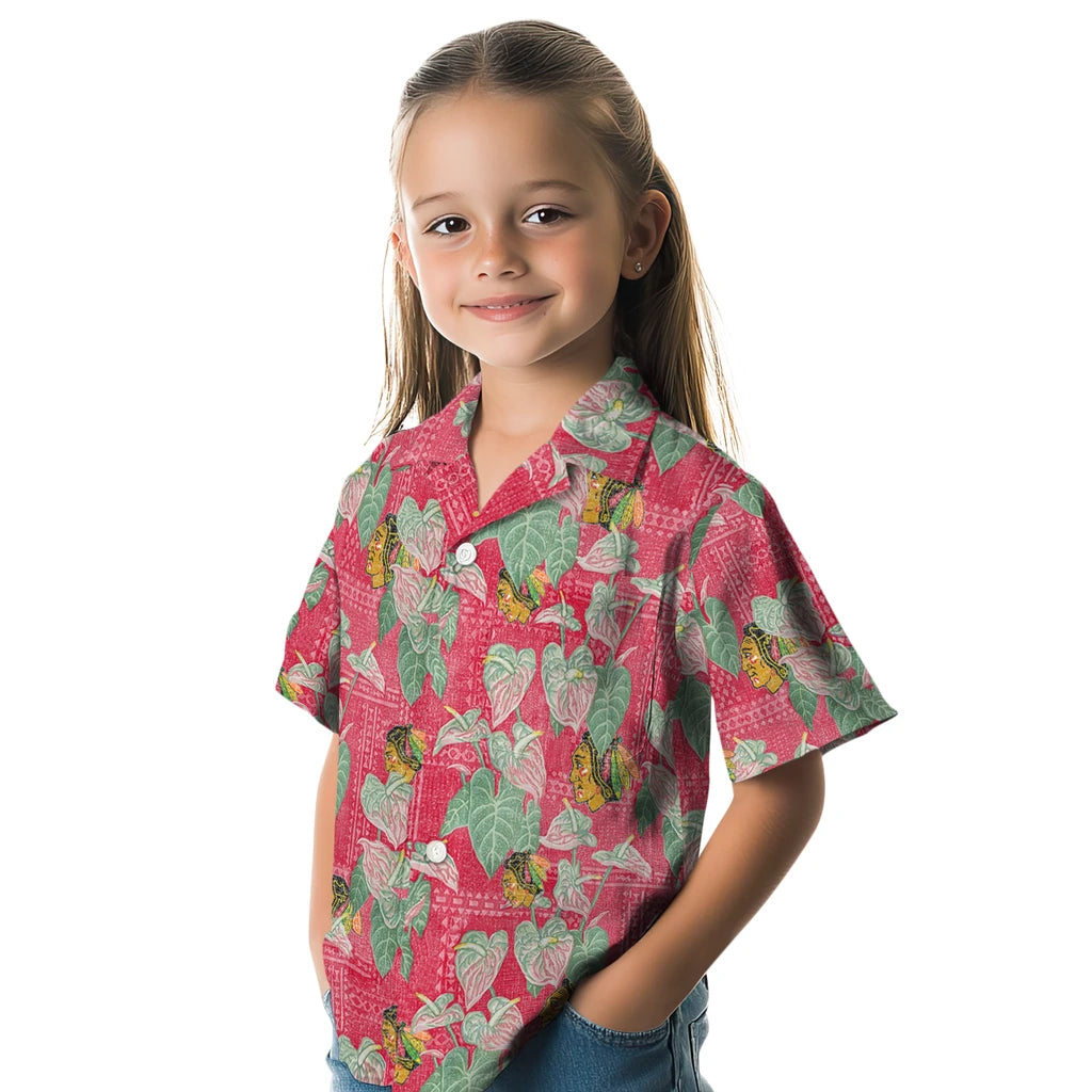 Chicago Blackhawks Hawaiian Shirt - Anthurium Overlay – Moonbestprint
