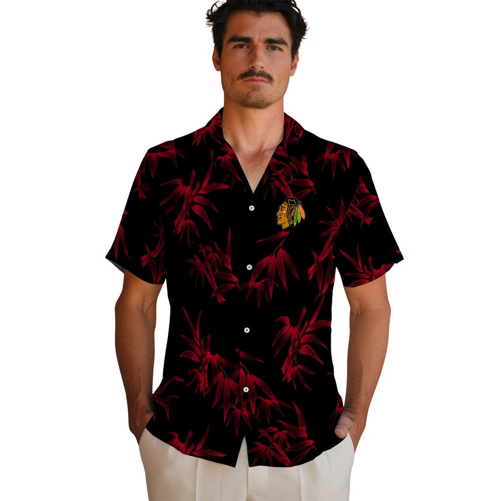 Chicago Blackhawks Hawaiian Shirt - Bamboo Branches – Moonbestprint