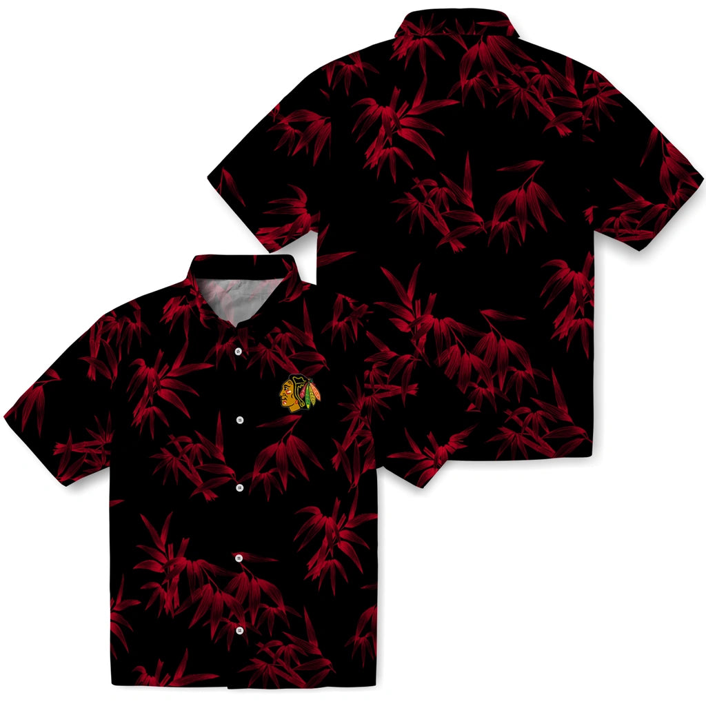 Chicago Blackhawks Hawaiian Shirt - Bamboo Branches – Moonbestprint