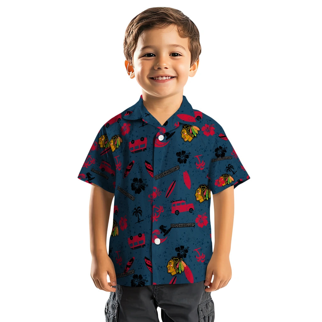 Chicago Blackhawks Hawaiian Shirt - Beach Vibe – Moonbestprint