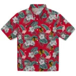 Chicago Blackhawks Hawaiian Shirt - Flamingo and Hibiscus – Moonbestprint