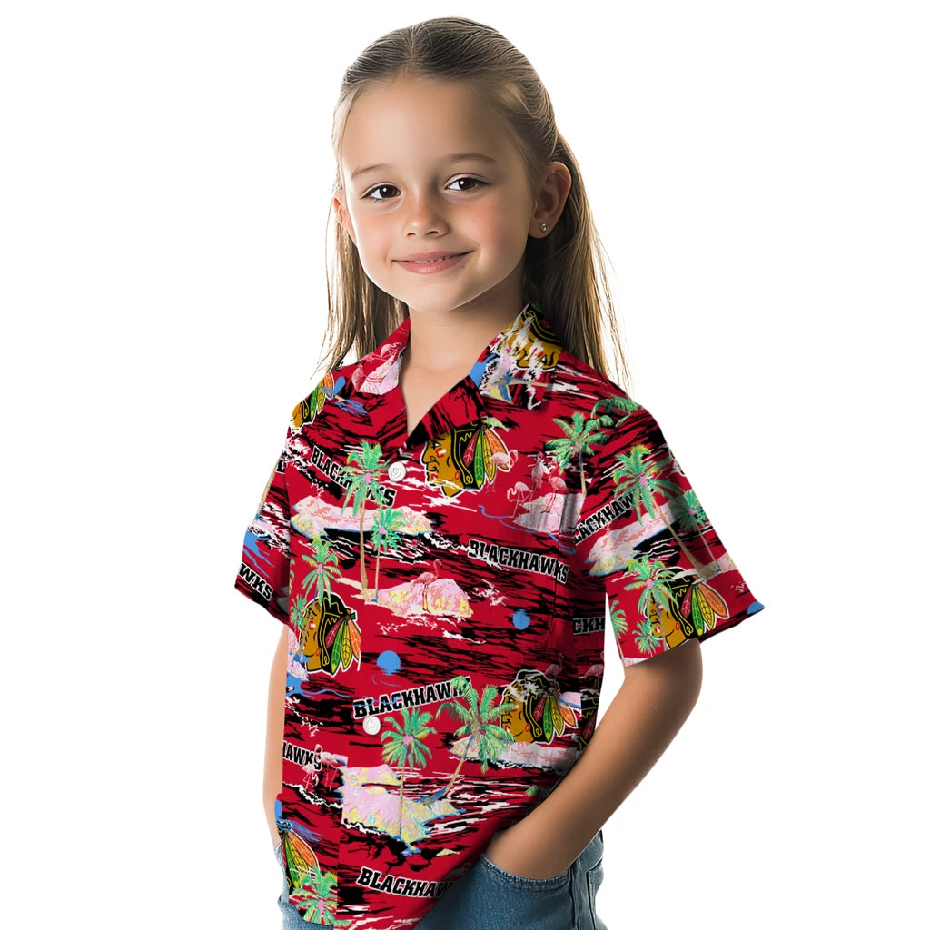 Chicago Blackhawks Flamingo Retreat 2026 Hawaiian Shirt – Moonbestprint