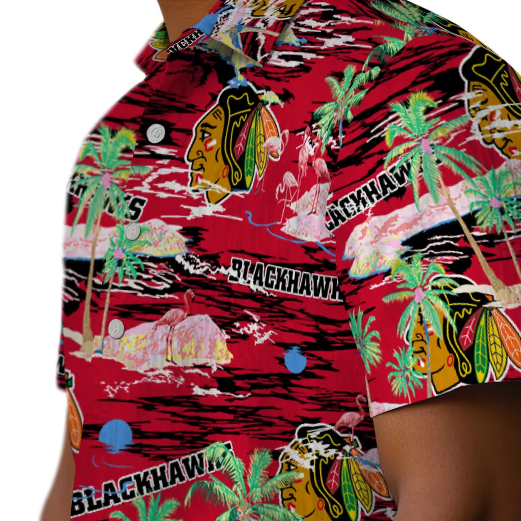 Chicago Blackhawks Flamingo Retreat 2026 Hawaiian Shirt – Moonbestprint