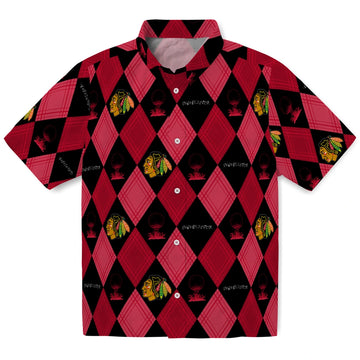 Chicago Blackhawks Hawaiian Shirt - Golfing Plaid – Moonbestprint