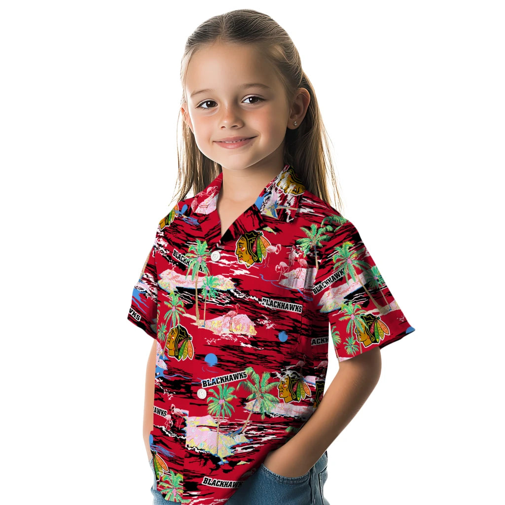 Chicago Blackhawks Hawaiian Shirt - Hawaii Island – Moonbestprint