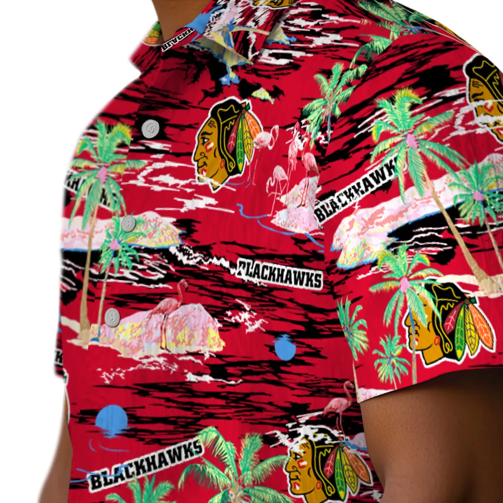Chicago Blackhawks Hawaiian Shirt - Hawaii Island – Moonbestprint