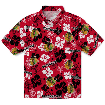 Chicago Blackhawks Hibiscus Bloom Hawaiian Shirt – Moonbestprint