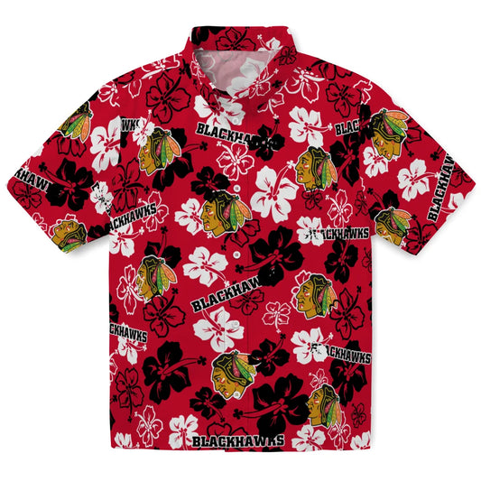 Chicago Blackhawks Hibiscus Bloom Hawaiian Shirt – Moonbestprint
