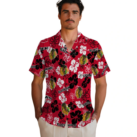 Chicago Blackhawks Hibiscus Bloom Hawaiian Shirt – Moonbestprint