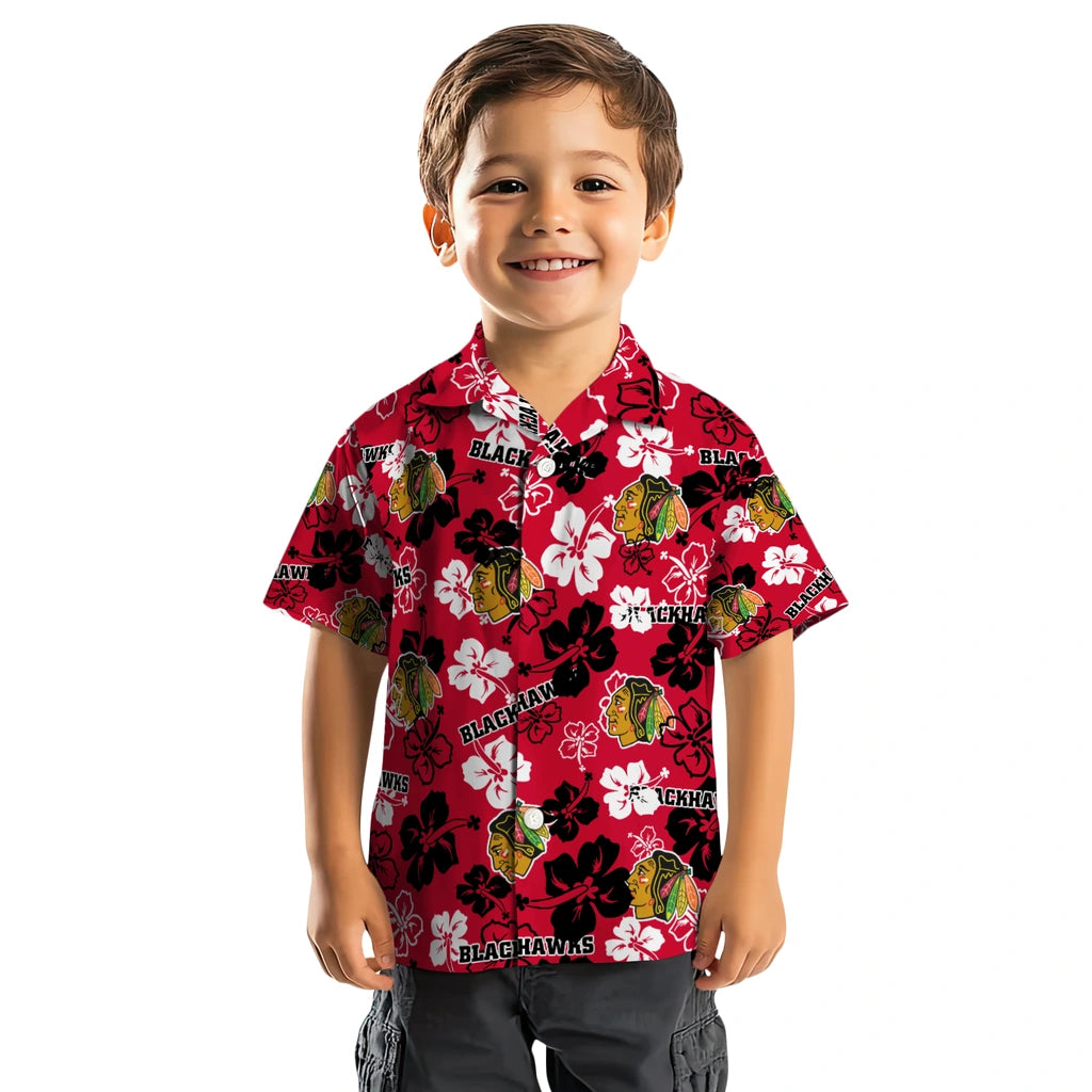 Chicago Blackhawks Hibiscus Bloom Hawaiian Shirt – Moonbestprint